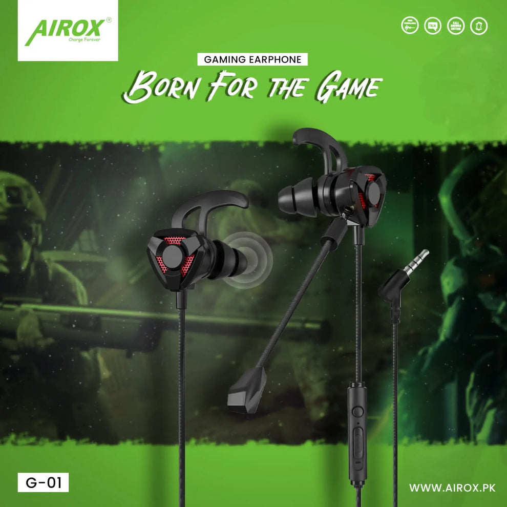 Airox G1 Delta Pro Gaming Dual Mic Earphones