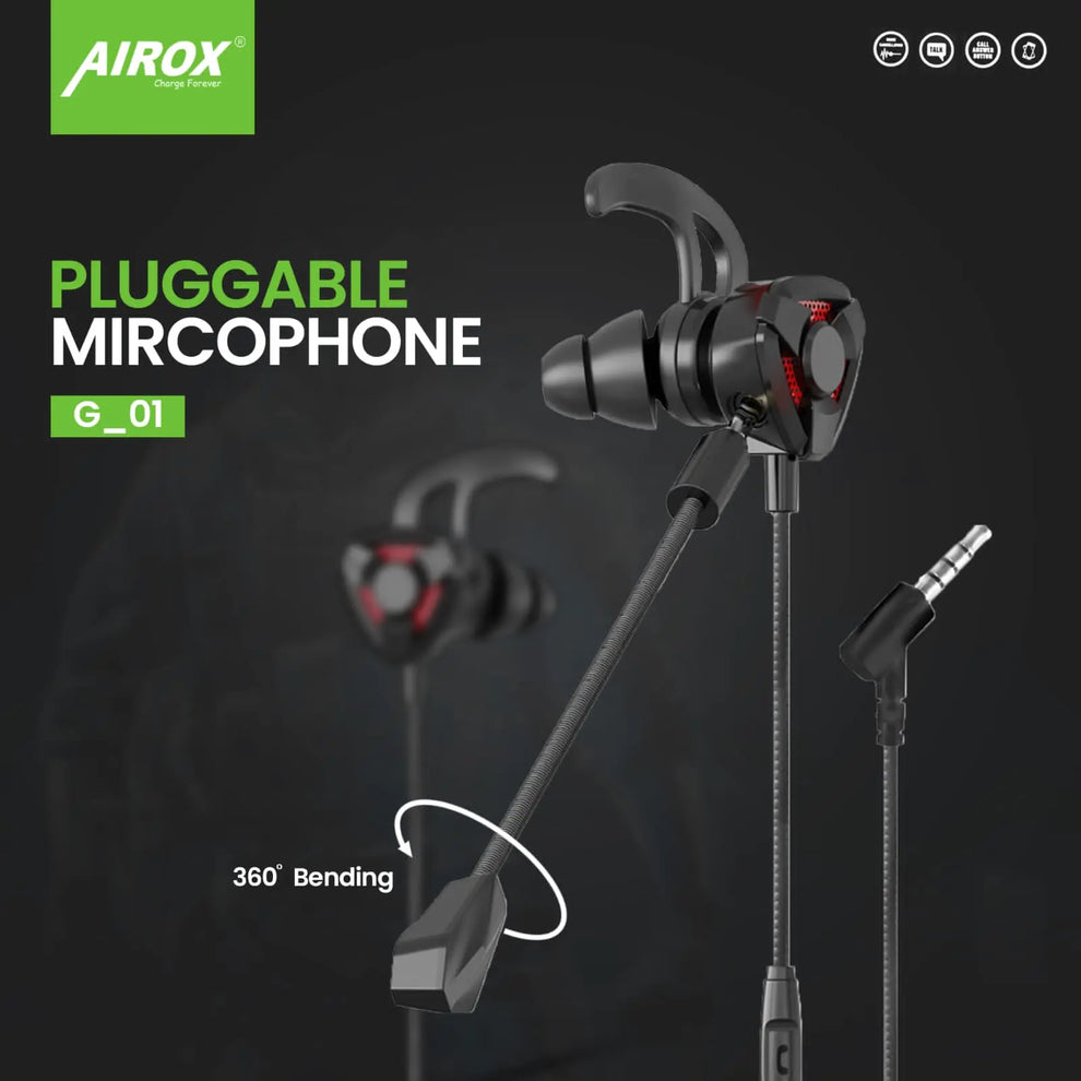 Airox G1 Delta Pro Gaming Dual Mic Earphones